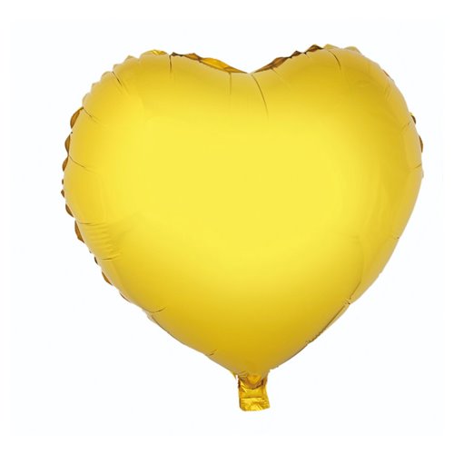 Balon foliowy "Serce", złote, 18"